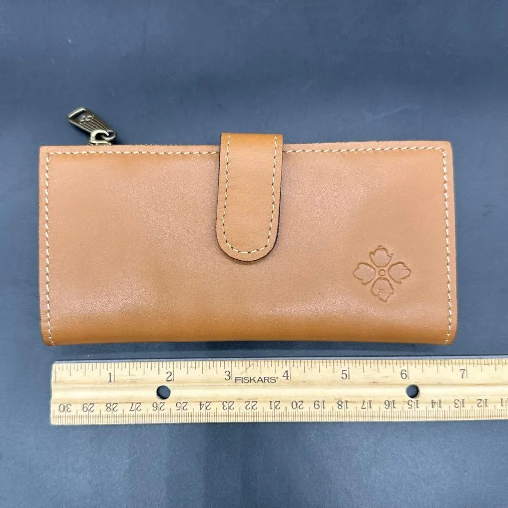 Patricia Nash Purse Leather Crossbody Bag Wallet Set Hazelnut Tan Handbag - Picture 16 of 16